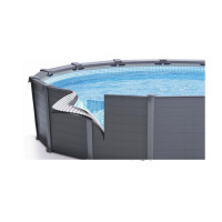 Luxusný nadzemný bazén s pevnou oceľovou konštrukciou